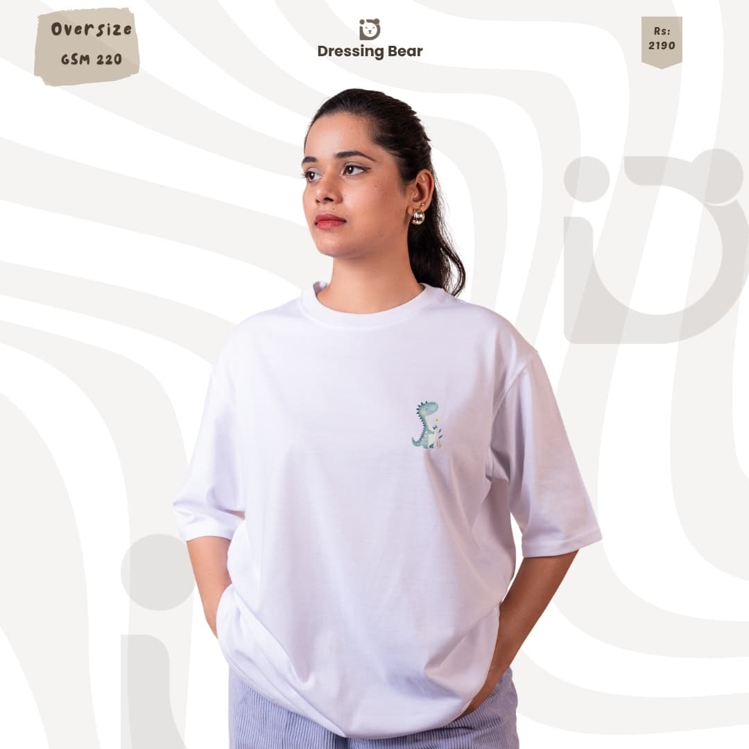 Oversize Dino T-Shirt — White