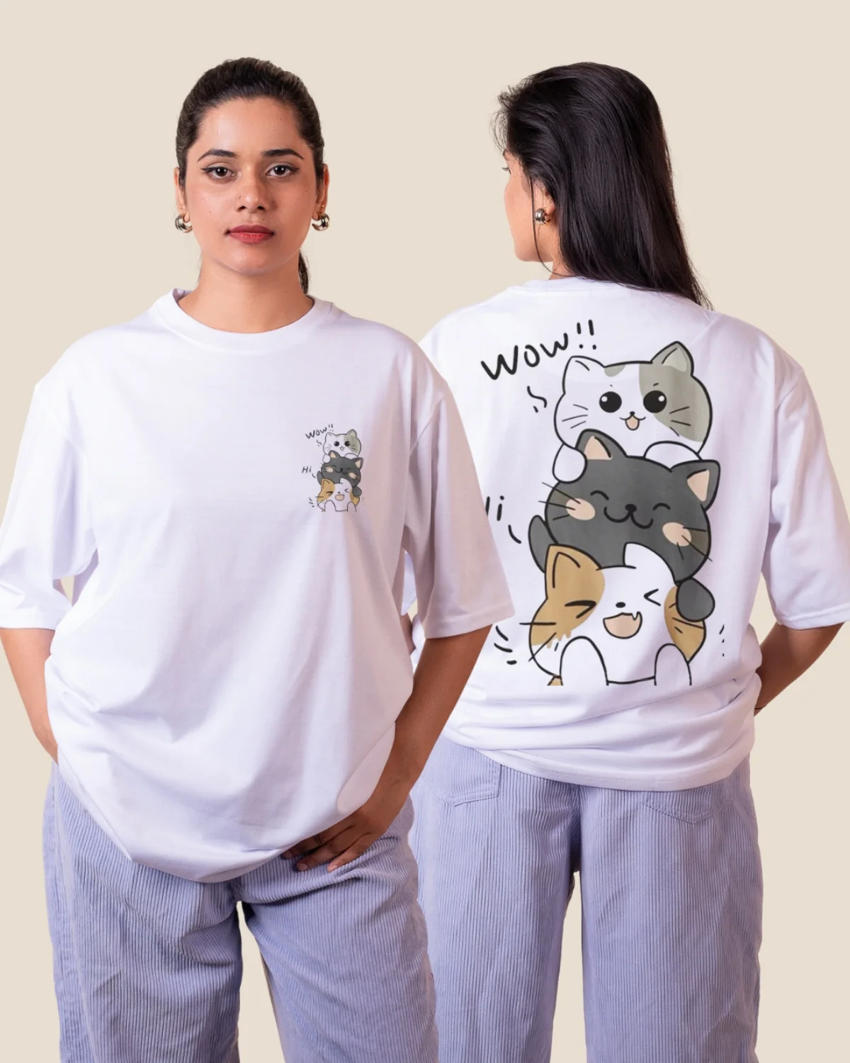 Cat Oversize Tshirt